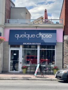 An image of Quelque Chose store front. 