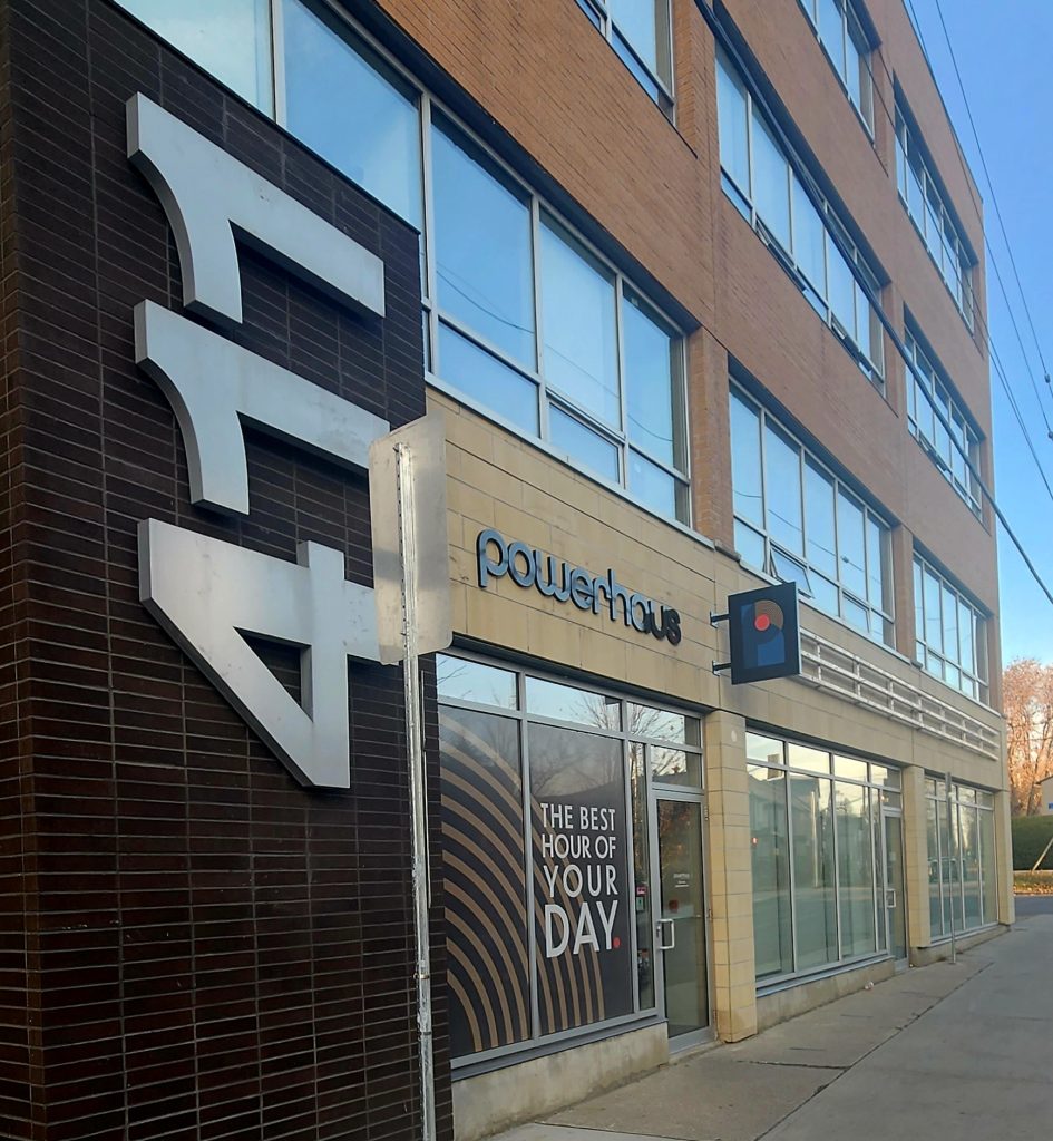 outside of powerhaus, 411 Roosevelt in Westboro